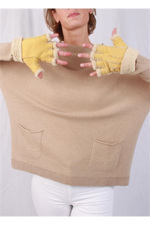 Fingerless lined gloves Capri Gloves | CG213SENAPE